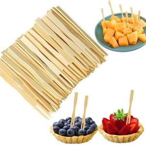 Tenedor de Bambú para Fruta de 90, 100 y 110 mm, Tenedor de Plato de Bambú, Cuchara, Vajilla de Bambú Desechable para Aperitivos, Precio de Fábrica - Product Image 6