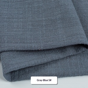 In Stock Linen Look Slub Cotton Crinkle Fabric For Dress Napkin <b>Tea</b> Towel - Product Image 4