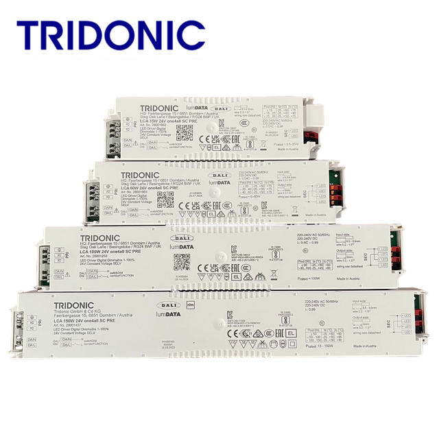 Tridonic LED Driver 24V DALI LCA 35W 60W 100W 150W One4all SC PRE Dimmable 1-100% LED Strip Plastic AC-DC Waterproof