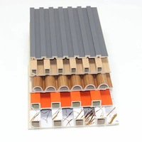 Panneaux muraux extérieurs insonorisés, résistants aux UV et imperméables en WPC de 219x26 mm pour le revêtement des hôtels et des entrepôts avec un design moderne