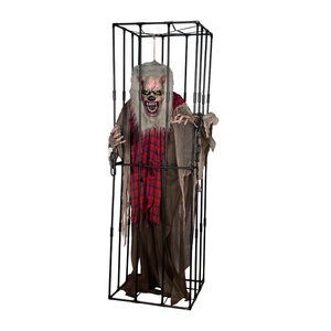 Z345 Grand Monstre d'Halloween Loup-garou Fantôme Lumineux avec Articulations Réglables, Effets Sonores et Capteur Électrique pour Aires <span class=keywords><strong>de</strong></span> Jeux et Ambiance Sombre - Product Image 5