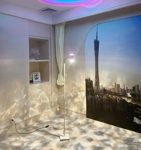 Creative <strong>Water</strong> Ripple Floor Lamp Bedroom <strong>Sunset</strong> Light Background Wall Live Projection Atmosphere Nightlight - Product Image 6