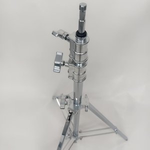 OEMヘビーデューティークロムスチール<span class=keywords><strong>C</strong></span>スタンド2.6m、グリップヘッドタートルベース35mmチューブセンチュリースタンド（スタジオ照明用） - Product Image 3
