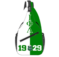 Iota Phi Lambda - Mochila deportiva para viajes, regalo para hermandades y fraternidades, bolso bandolera personalizado, informal, a la moda, para hombres y mujeres