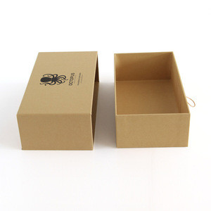 Box Wholesale Customization Durable Using Rectangle Packaging Box Drawer Gift Box Kraft Paper Box For Birthday Cosmetic