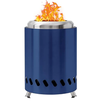 Cheminée de table sans fumée en acier inoxydable, mini poêle à bois portable, petit foyer d'extérieur pour camping et jardin - Offre Spéciale