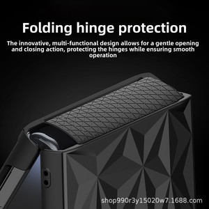 เคสโทรศัพท์ลายเพชรพร้อมขาตั้งซ่อน โรงงานฮวนมินขายตรง ใช้ได้กับ Samsung Galaxy Z Flip ลด 50% - Product Image 2