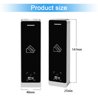 Lecteur de codes QR/dimensionnels dynamique étanche pour extérieur, scanner Wiegand RS485, lecteur de cartes de contrôle d'accès NFC 125KHz ou 13.56MHz