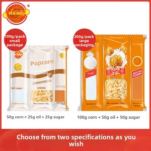 100g Palomitas de Maíz Tres en Uno DIY, Caramelizadas con Crema Dulce <span class=keywords><strong>a</strong></span> Temperatura Ambiente, Personalizadas, <span class=keywords><strong>Sin</strong></span> OGM y <span class=keywords><strong>Sin</strong></span> <span class=keywords><strong>Gluten</strong></span> - Product Image 1