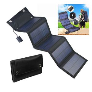Vente Flash Panneau <span class=keywords><strong>Solaire</strong></span> Pliable en Silicium Monocristallin 8W 15W Portable <span class=keywords><strong>Chargeur</strong></span> <span class=keywords><strong>USB</strong></span> pour Tablette et Téléphone Portable, Idéal pour le Camping - Product Image 1