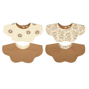 Bavoir bébé en coton doux double face transfrontalier avec serviette anti-salive 28x32cm, du nouveau-né aux 3 ans - Product Image 5