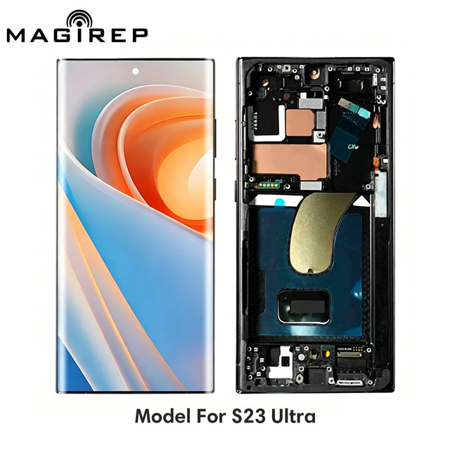 Original AMOLED LCD for Samsung Galaxy S23 Ultra 5G G998 S918B Display Touch Screen Digitizer Assembly Replacement 6.8 Inch