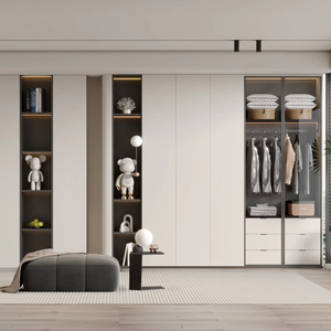 <span class=keywords><strong>Armadio</strong></span> su Misura Bianco dal Design Moderno, Elegante Guardaroba per <span class=keywords><strong>Ingresso</strong></span>, Prodotto in Cina. - Product Image 1