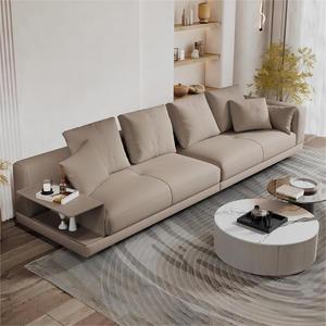 Sofá de Cuero Genuino Italiano Personalizado Directo de Fábrica, Sofá de Cuero de Primera Capa de Piel de Vaca para Sala de Estar, Diseño Connelly - Product Image 3