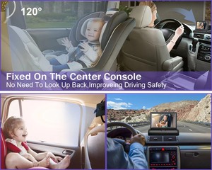 Monitor Lcd plegable para coche de bebé, sistema de estacionamiento portátil de 480 pulgadas, Monitor de coche de fábrica Pal/ntsc 272x4,3 - Product Image 2