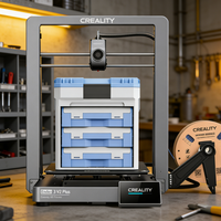 Versión Global Creality, Impresora 3D Industrial Ender-3 V3 Plus de Alta Calidad, Kit de Impresión 3D Automático, PLA 1.75mm, Nuevos Motores Dobles para el Eje Y