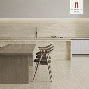 <span class=keywords><strong>Piastrelle</strong></span> di Grande Formato 1600x3200mm in Porcellana Beige Effetto Travertino per Rivestimenti Esterni a Prezzo Vantaggioso - Product Image 3