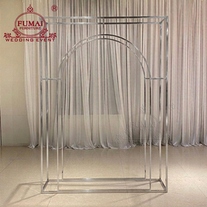 FUMAI Gold Metal Wedding <b>Arch</b> <b>Frame</b> Elegant Detachable Stage Decoration for Events - Product Image 5