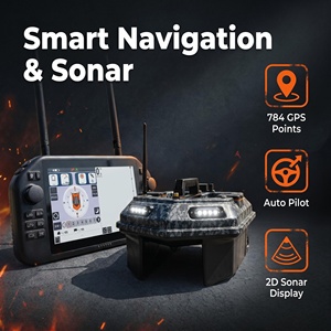 Sonde vidéo sonar 2D double fréquence Zhanlan avec GPS pour bateau à appâts, système quatre-en-un pour <span class=keywords><strong>la</strong></span> pêche à <span class=keywords><strong>la</strong></span> <span class=keywords><strong>carpe</strong></span> européenne avec crochet <span class=keywords><strong>de</strong></span> remorquage - Product Image 1