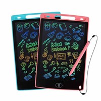 Tablette d'écriture LCD pas chère pour enfants, 12 pouces, tableau de dessin pour enfants, bloc-notes, cadeau, jouet, vente en gros