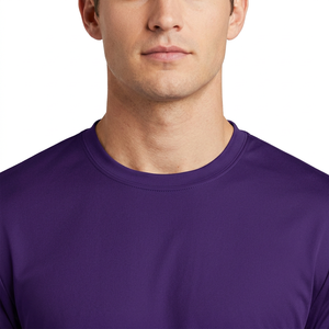 Men's <b>Purple</b> Short Sleeve T-<b>Shirt</b> O-Neck Regular Fit Casual Knitted Jersey Blank Design Quick Dry Men T <b>Shirt</b> Private Label - Product Image 4