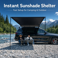 Auvent latéral de voiture imperméable résistant aux UV à double couche pour toutes les saisons, abri de camping sur le toit de SUV 4x4, ouverture automatique