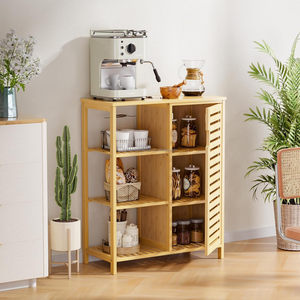 Vitrina de Bambú de Fácil Instalación Neat Vibe SYT para <span class=keywords><strong>Ventana</strong></span>, Estante de Almacenamiento con Asa Ranurada para Rincón de Lectura - Product Image 5
