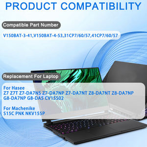 Оригинальная V150BAT-4-53 сменная батарея для Hasee Z8 DA5 DA7NP CV15S02 53.35Wh V150BAT-<span class=keywords><strong>3</strong></span>-41 - Product Image 4