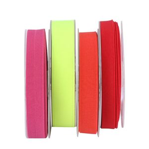 Fold Over Elastic Webbing Band Woven Fold Elastic Twill Tape Bias Binding Tape Factory Wholesale Colorful Polyester Custom - Product Image 1
