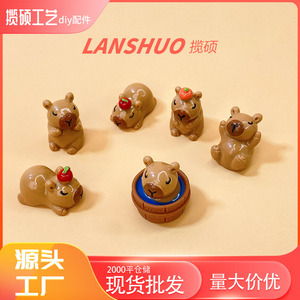 Figura Decorativa de Osito Kabibala, 5 Piezas, Resina Plástica, Imán para Refrigerador, Decoración para Auto, Regalo de Cumpleaños - Product Image 4