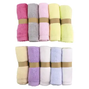 Toalhas de rosto macias orgânicas para bebês, toalhas de rosto de fibra de bambu orgânica ecológicas, toalhas de rosto de bambu para bebês
