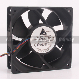 DELTA 24V 48V DC12V 0.60A EC AC 120X120X25mm 12CM Vòng Bi Đôi Điều Khiển Nhiệt Độ PWM 12025 Quạt Làm Mát AFB1212VHE - Product Image 3