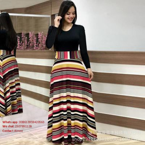 Fornitore di cina nuovo abito di marca per il vestito da <span class=keywords><strong>donna</strong></span> Casual a buon mercato grasso - Product Image 3
