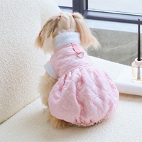 Manteau rembourré moelleux de style lanterne personnalisé haut de gamme pour petits chiens et chats, idéal pour les promenades en extérieur (modèle Teddy)