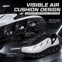 Sneakers con Cuscino d'Aria Personalizzate per Aumentare l'Altezza di 4,5 CM, Scarpe Casual Chunky OEM ODM per Uomo