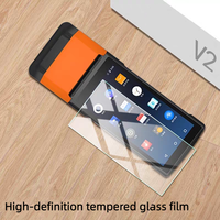 Stocks disponibles Protection d'écran en verre trempé Écran LCD Protection en verre pour machine POS V2 5,45 pouces HD Film transparent anti-rayures