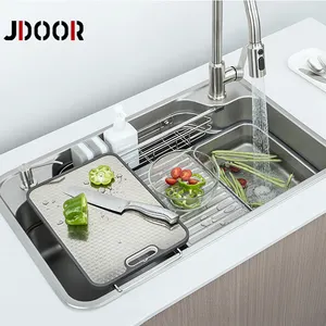 JDOOR豪华304不锈钢多功能厨房水槽现代厨房水槽