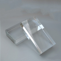 Brique en cristal clair et coloré, bloc de 200x100x50mm de haute qualité
