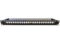 Aksesoris Jaringan Berkualitas Tinggi RJ45 24 Port Cat5E Cat6 Cat6A Poe FTP Blank Patch Panels