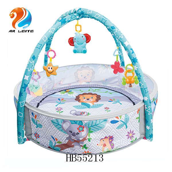 Activity Gym Baby Ball Pit Baby Play Mat With Fence With 15-Balls