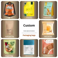 Sacs d'emballage alimentaire et à café refermables personnalisés, impression couleur, plastique, aluminium, composite, sous vide, debout, pour sucre