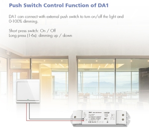 Contrôleur <span class=keywords><strong>DALI</strong></span> DA1 2 canaux à tension constante pour gradateur LED Push Dim <span class=keywords><strong>DALI</strong></span> DT6, sortie 15A, gradation PMW, contrôleur <span class=keywords><strong>DALI</strong></span> pour éclairage - Product Image 6