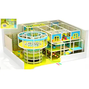 Amusement Park rides Plastic Slide rock climbing wall baby ball pool Kids soft play equipment