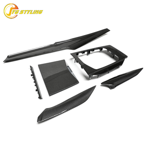Kit de remplacement de garniture intérieure en fibre de carbone véritable pour console centrale BMW 2025+ G20 LCI G26 I4 G42 Série 2 M240i G80 G82 G83 - Product Image 2