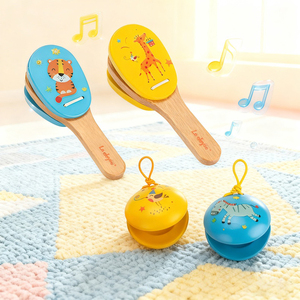 Đồ chơi âm nhạc giáo dục bằng gỗ cho trẻ em, bộ gõ cầm tay, trò chơi trí não, bán buôn số lượng lớn - Product Image 1