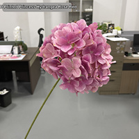 Hortensias artificiels HGA Real Touch en latex et soie pour centre de table d'automne et décoration de salon