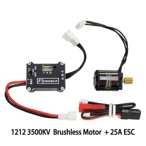 Moteur <span class=keywords><strong>brushless</strong></span> Outrunner HawkSpeed 1212 3500KV et combo ESC 25A en matériau composite pour RC Crawler 1/18 FCX18 1/24 SCX24 FCX24 FMS - Product Image 5