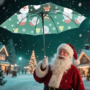 Waterproof Pink Christmas Santa Theme <b>Bells</b> Snowflakes Design Holiday Gift Adult <b>Winter</b> EVA Customizable Logo Nylon Fiberglass - Product Image 3