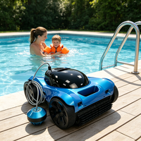 Робот-пылесос для бассейнов Addotron XT Pro Eco-Friendly, беспроводной, для очистки стен, с двигателем 300 Вт, корзина 3,5 л, сертификат CE