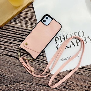 <span class=keywords><strong>Coque</strong></span> bandoulière pour <span class=keywords><strong>iPhone</strong></span> <span class=keywords><strong>12</strong></span> Pro Max, avec sangle d'épaule, porte-cartes de crédit, étui pour téléphone portable - Product Image 6
